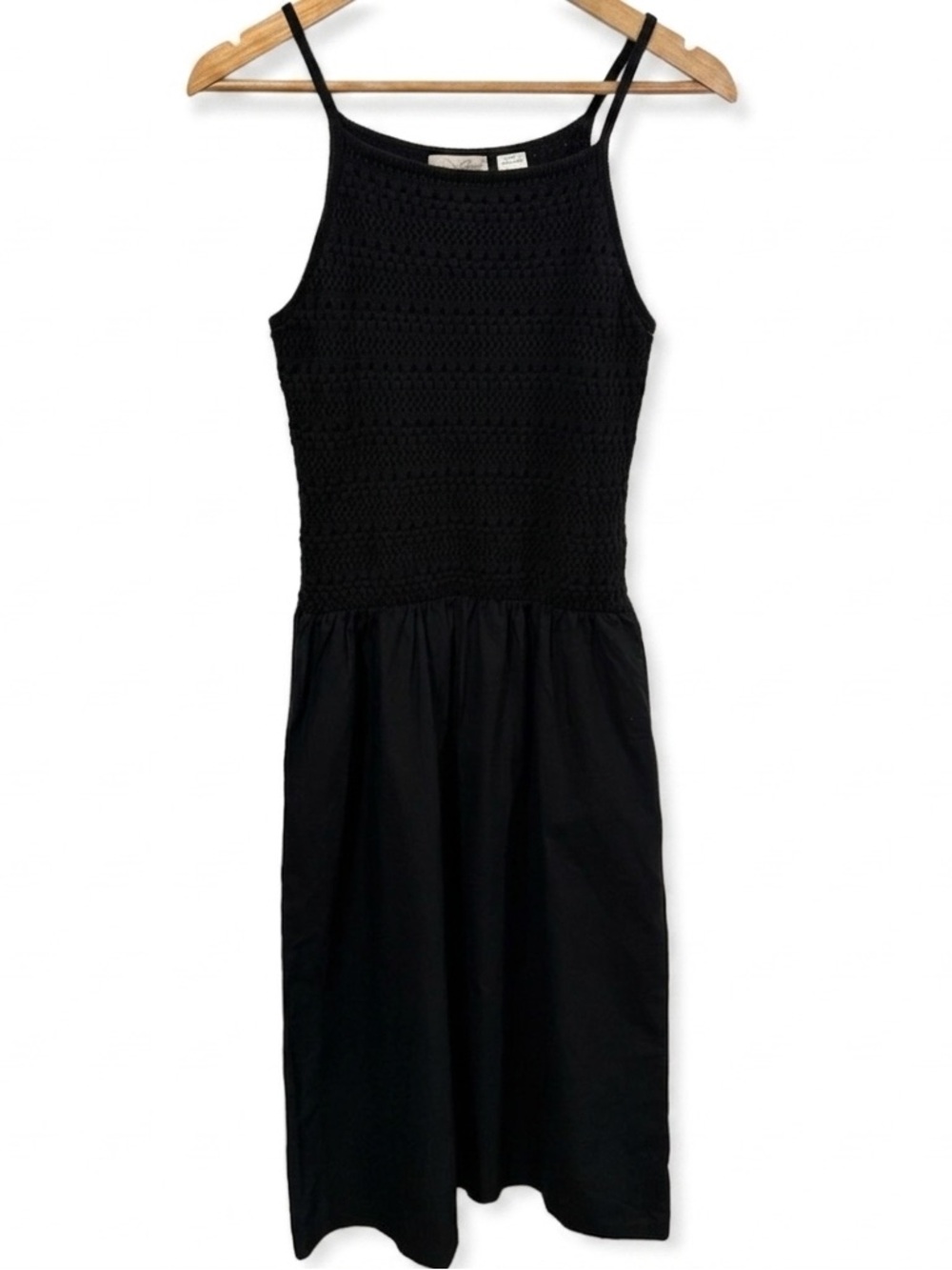 🖤 Universal Thread Women’s Crochet Bodice Midi Dress – Size Small